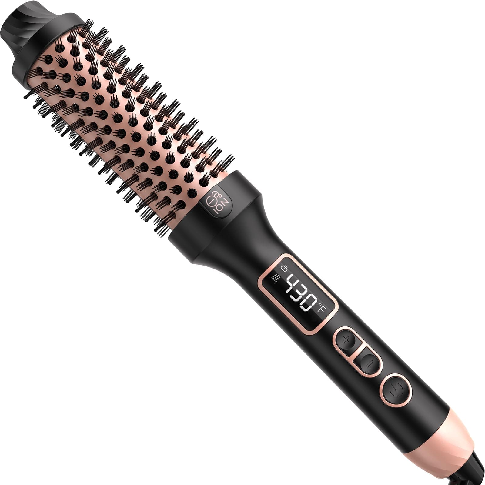 Nimmu Rose Gold 1.5 Inch Heated Round Brush with 10 Temperature Control
