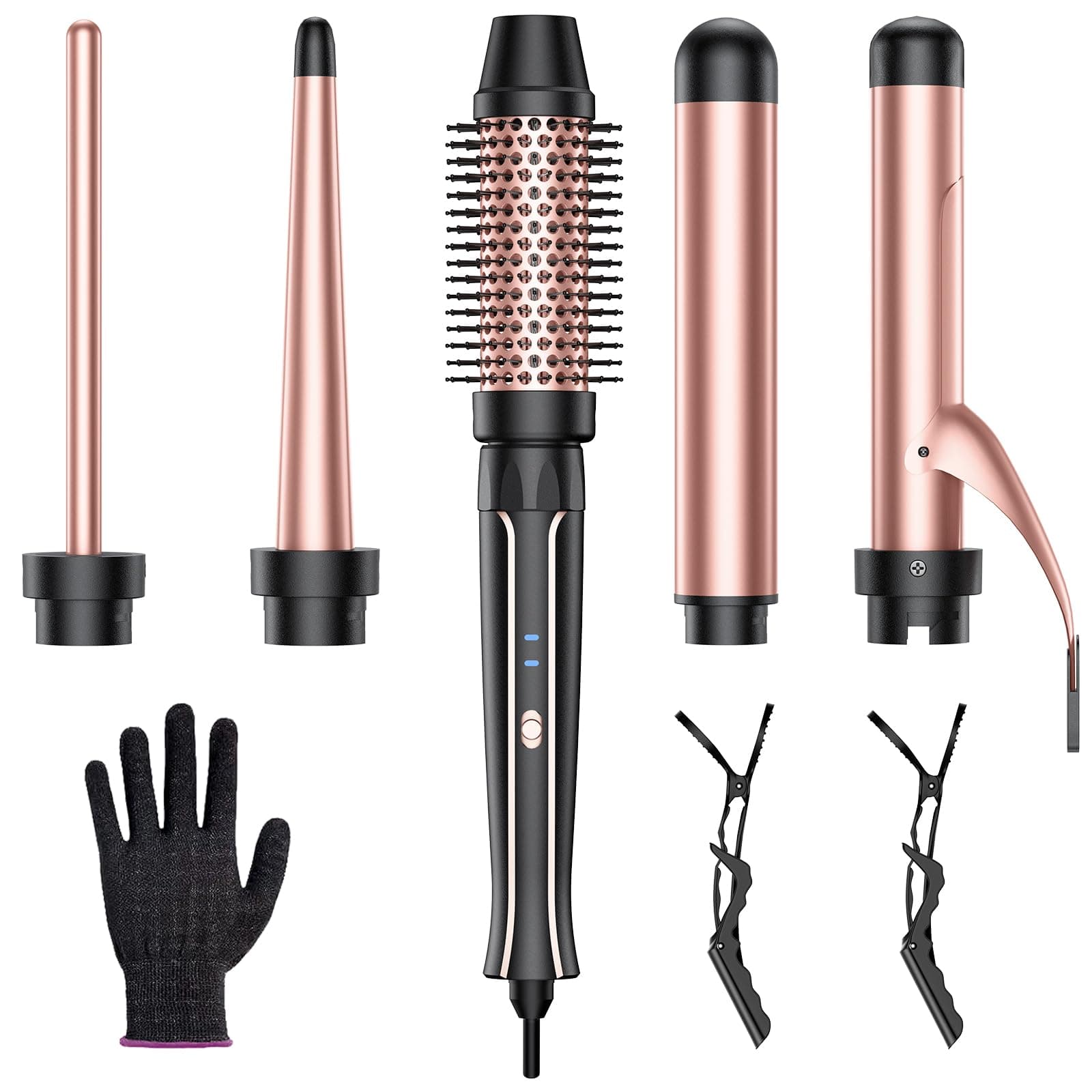 Automatic 1" Hair Curler, Fast Heating & Safe Anti-Scald, 4 Temp Settings for Styling Grey Hair