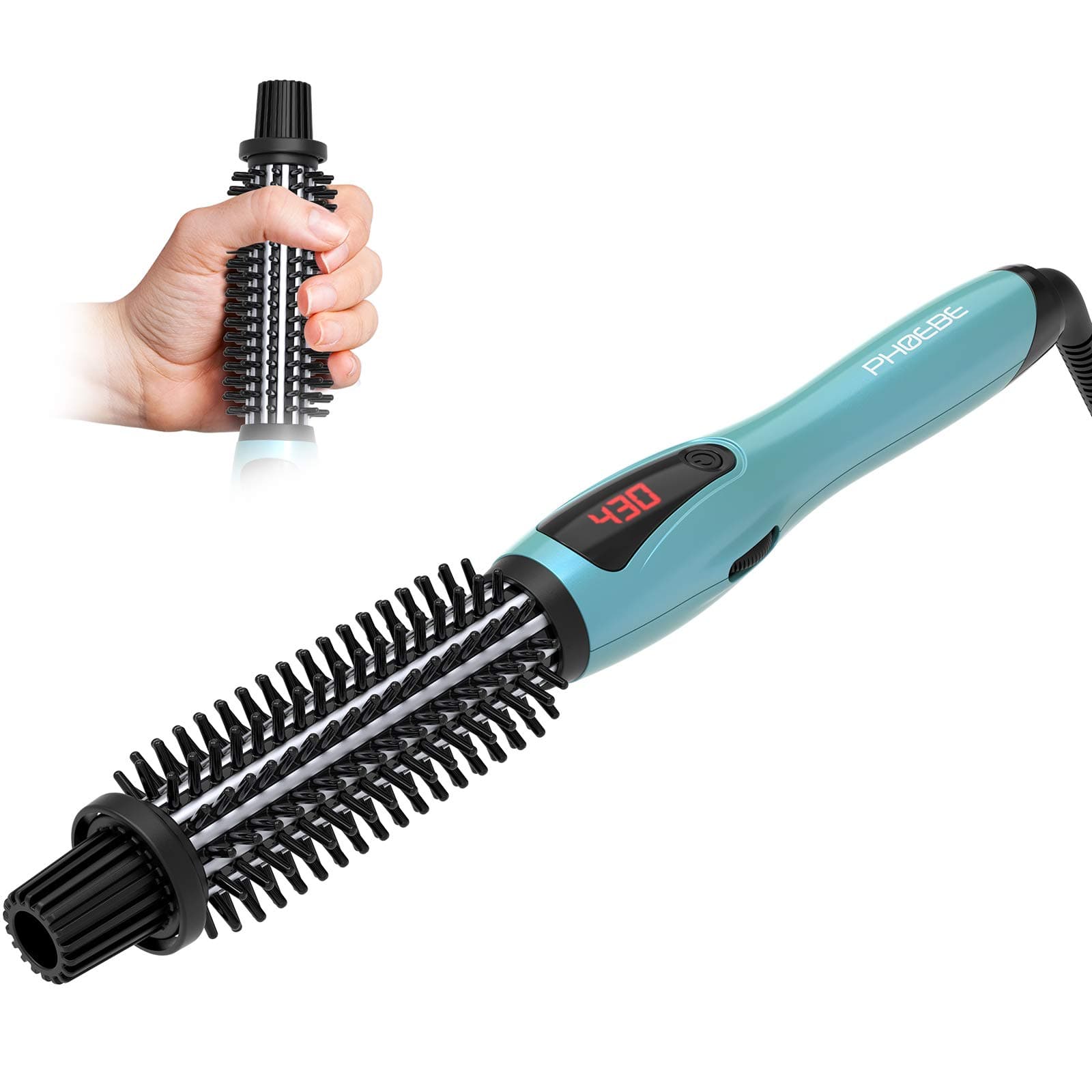 PHOEBE Anti-Scald Curling Iron with Instant Heat Ceramic Bristles