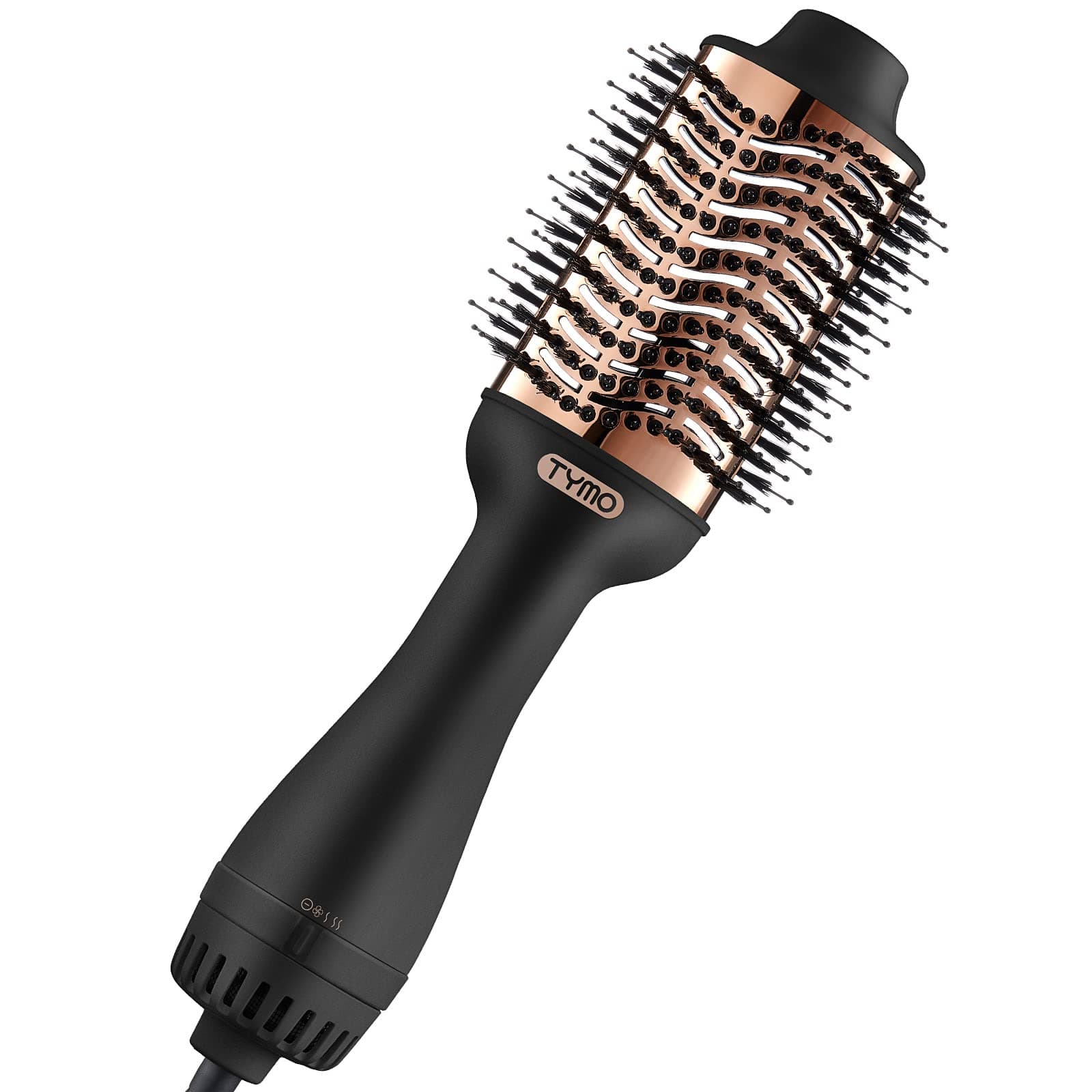 TYMO Ionic Hair Dryer Brush with Oval Titanium Barrel for Frizz-Free Blowout