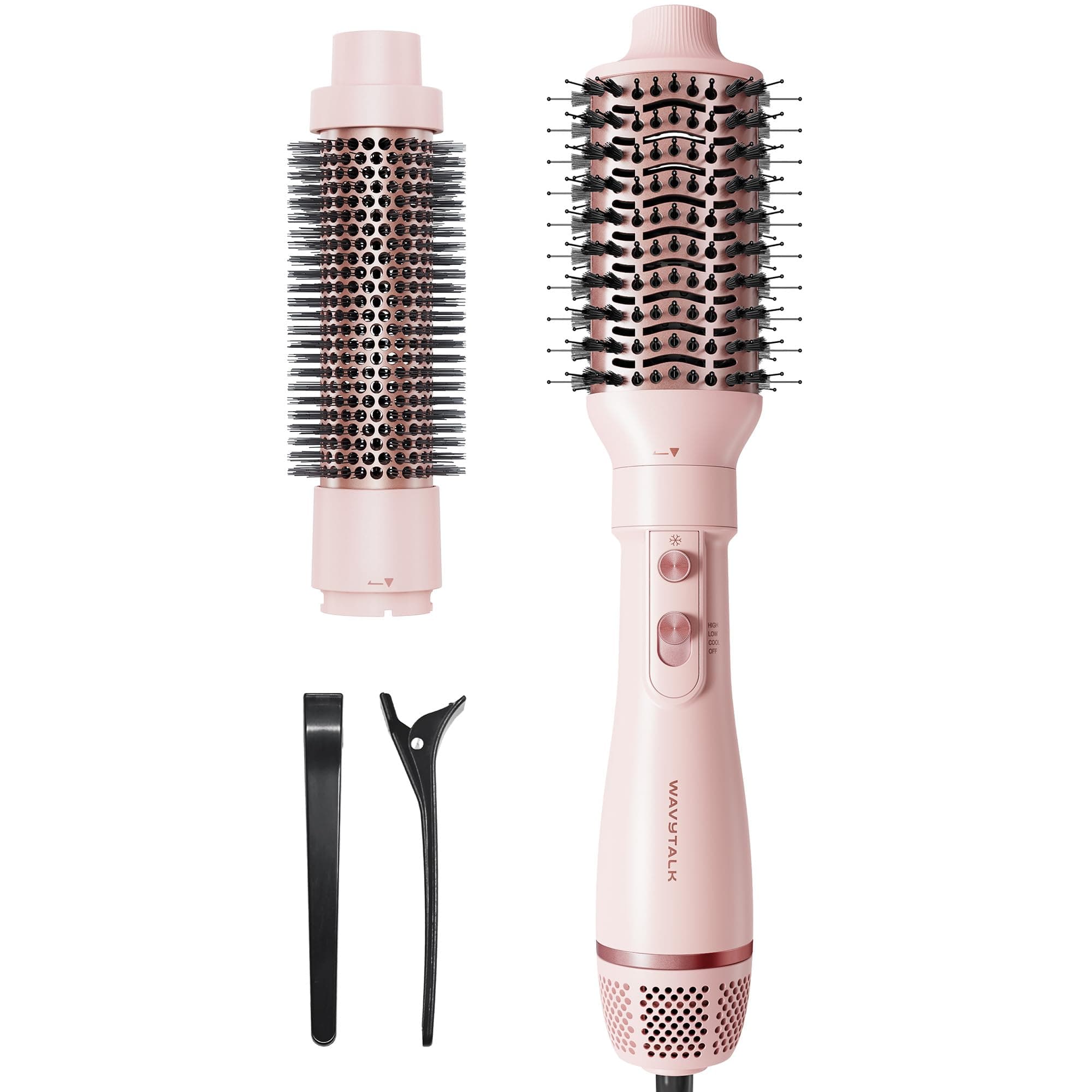 WavyTalk 2-in-1 Hot Air Brush Set for All Hair Types