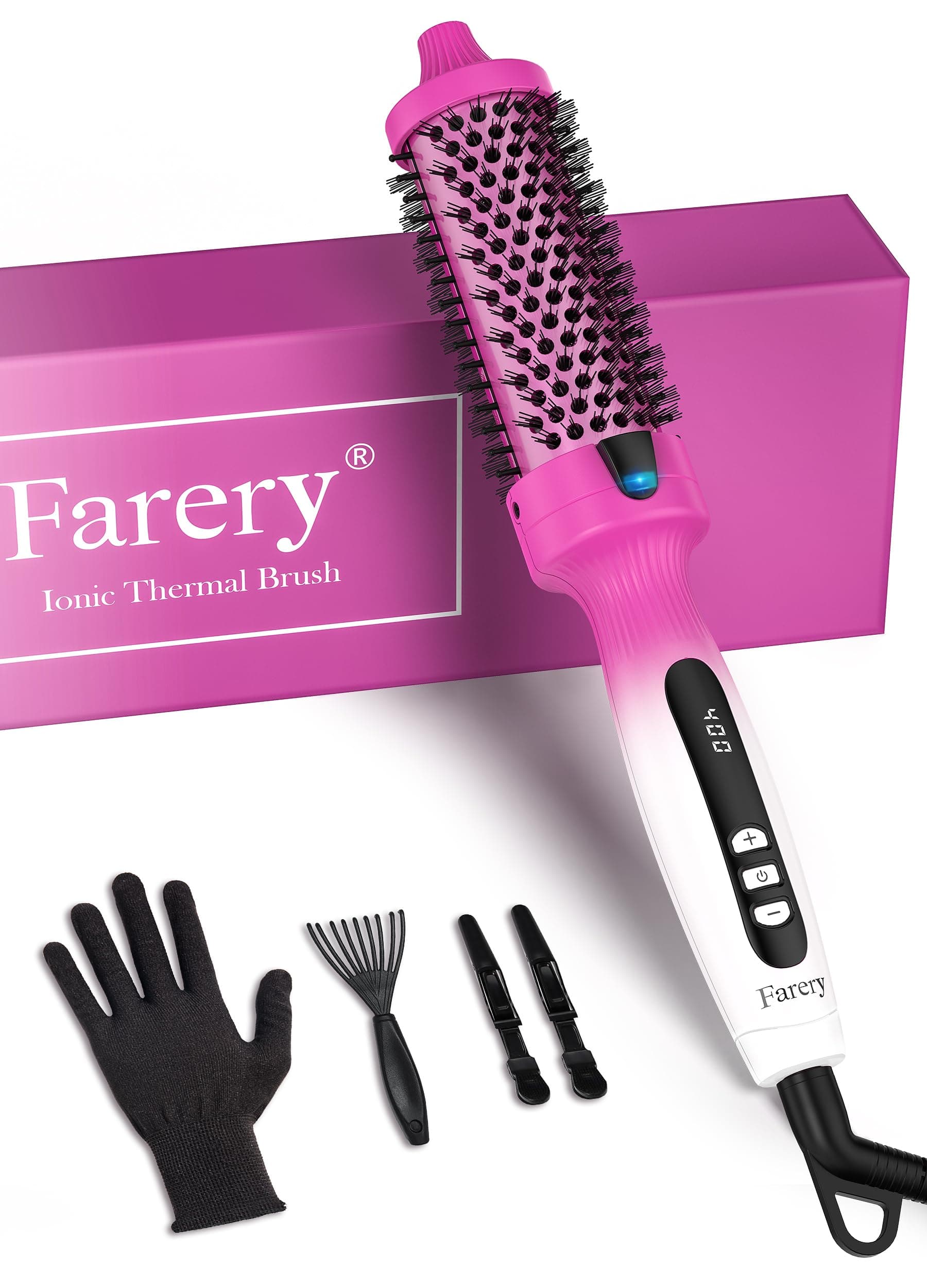 1.5-Inch Ceramic Ionic Thermal Brush for Full-Bodied Volume & Natural Curls